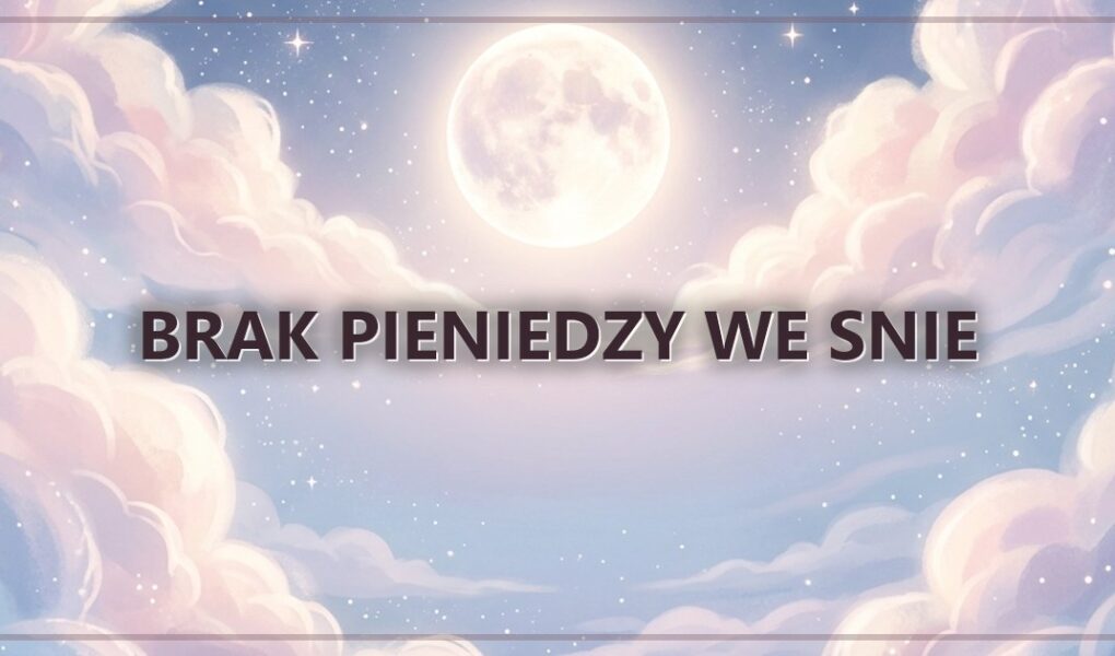 Brak pieniedzy we snie – pustka i niepokoj