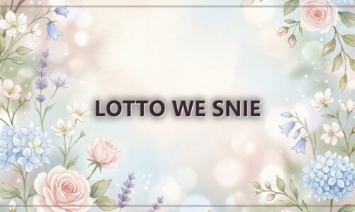 Lotto we snie