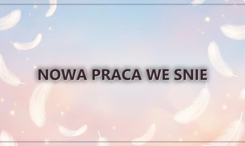 Nowa praca we snie