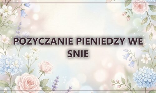Pozyczanie pieniedzy we snie