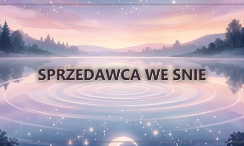 Sprzedawca we snie