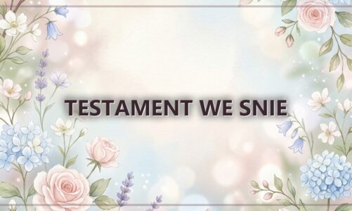 Testament we snie