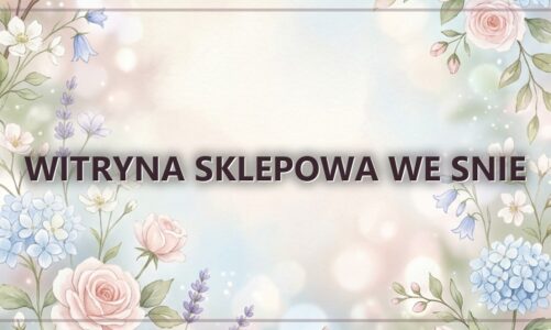 Witryna sklepowa we snie