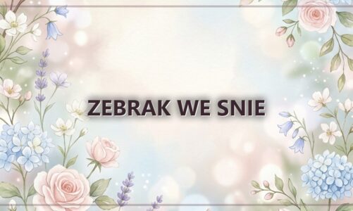 Zebrak we snie