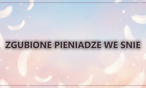 Zgubione pieniadze we snie