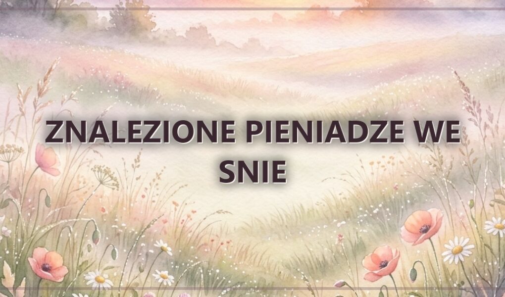 Znalezione pieniadze we snie